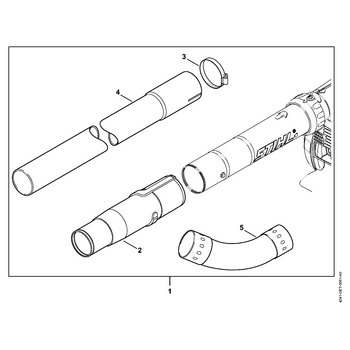 STIHL BG 86 Dakgootreiniger - onderdelen STIHL BG 86 Dakgootreiniger - onderdelen