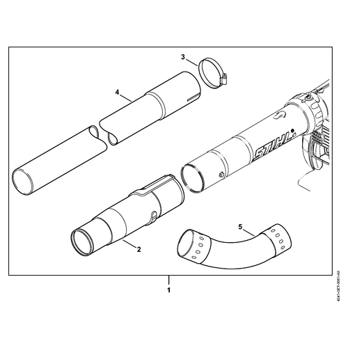 STIHL BG 86 Dakgootreiniger - onderdelen STIHL STIHL BG 86 Dakgootreiniger - onderdelen