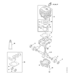 STIHL BR 200 Carter, cilinder - onderdelen STIHL STIHL BR 200 Carter, cilinder - onderdelen