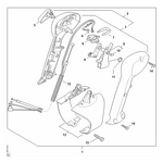 STIHL BR 200 Bedieningshandgreep (T) - onderdelen STIHL STIHL BR 200 Bedieningshandgreep (T) - onderdelen