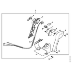STIHL BR 200 Bedieningshandgreep (U) - onderdelen STIHL STIHL BR 200 Bedieningshandgreep (U) - onderdelen