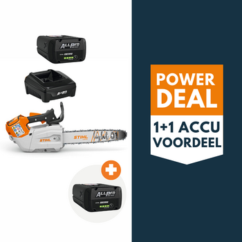 STIHL MSA 190 T accu kettingzaag actieset met 2x AP 300 P accu en 1x AL 301.1 lader - 35 cm STIHL MSA 190 T accu kettingzaag actieset met 2x AP 300 P accu en 1x AL 301.1 lader - 35 cm