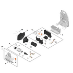 STIHL BRA 280 B Elektromotor, ventilator - onderdelen STIHL STIHL BRA 280 B Elektromotor, ventilator - onderdelen