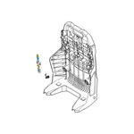 STIHL Rugplaat - BA07 700 3801 STIHL STIHL Rugplaat - BA07 700 3801