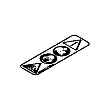STIHL Waarschuwingssticker MS - 0000 967 7258 STIHL Waarschuwingssticker MS - 0000 967 7258