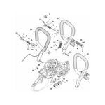 STIHL MS 261 C-M AV-systeem, Handgreep - onderdelen STIHL STIHL MS 261 C-M AV-systeem, Handgreep - onderdelen