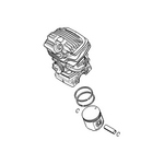 STIHL STIHL Cilinder m. zuiger Ø 44,7 mm - 1141 020 1204