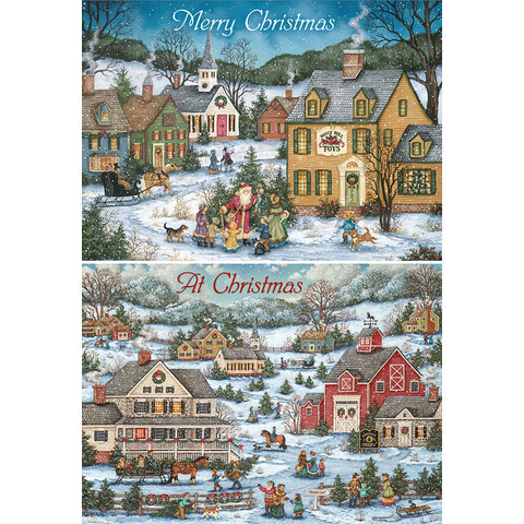 Country Village Christmas Assorted Boxed Holiday Cards | The Lang Store