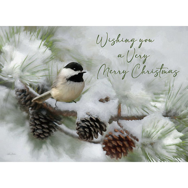 Legacy Chickadee in the Pines  Doos Kerstkaarten