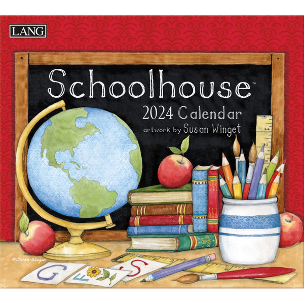 Lang Schoolhouse 2024 Grote kalender