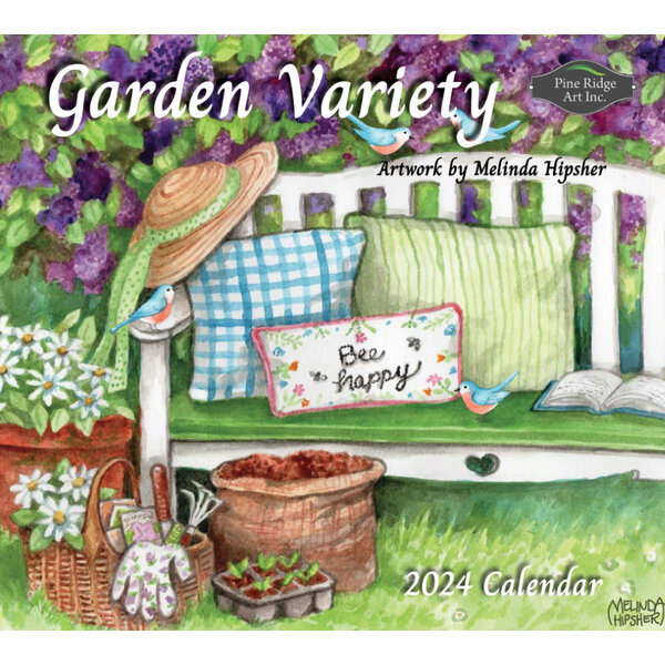 Pine Ridge Art Garden Variety 2024 Wall calendar