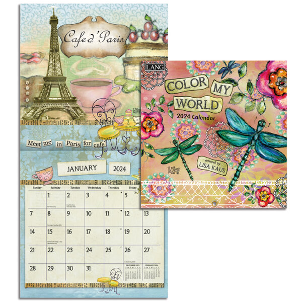 Lang Color my World 2024 mini Kalender