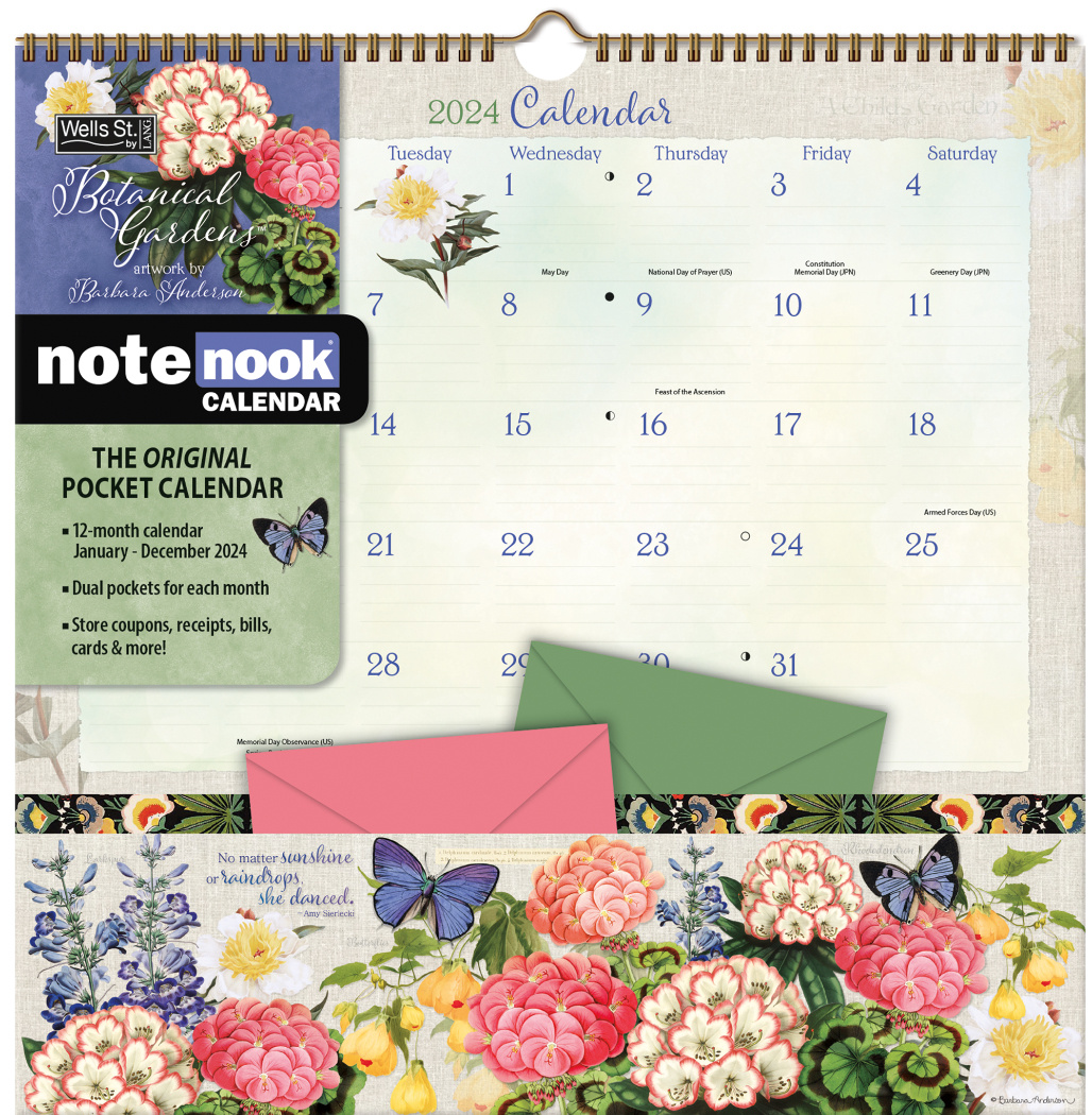 botanical-gardens-2024-note-nook-pocket-calendar-the-lang-store