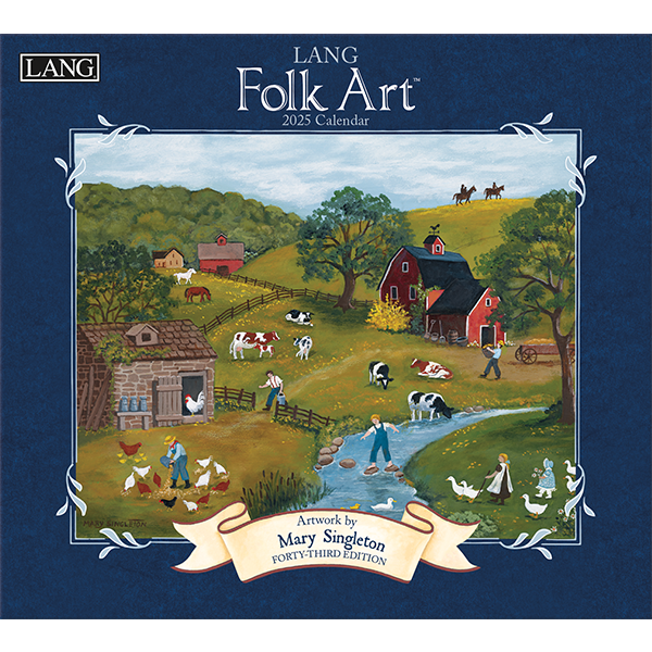 LANG Folk Art Kalender 2025