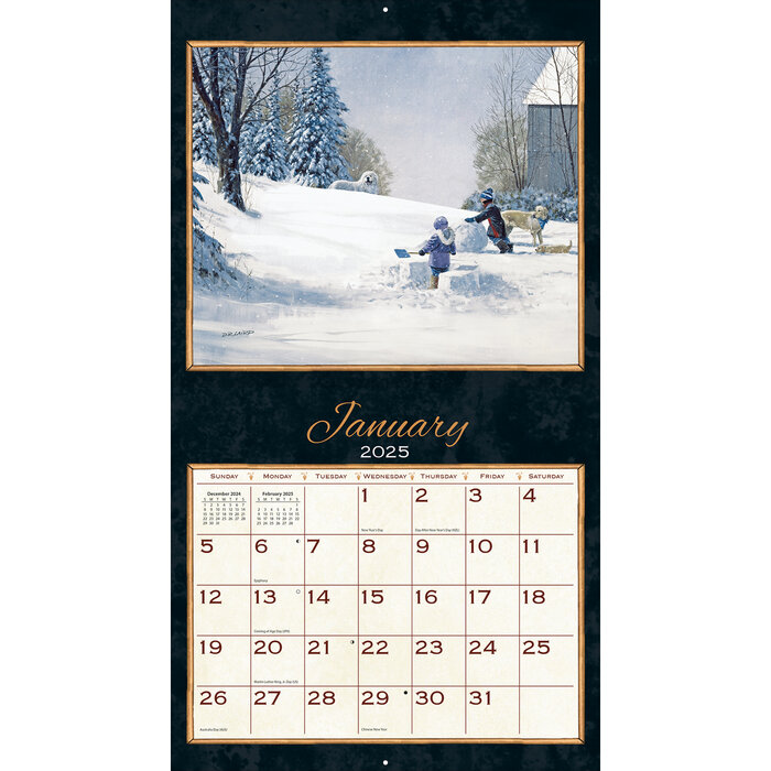 Treasured Times Kalender 2025 Kopen? Art Work van D.R. Laird The