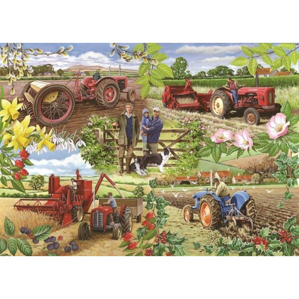 The House of Puzzles Farming Year Puzzel 1000 Stukjes