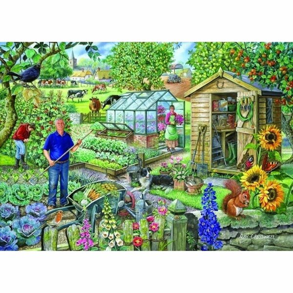The House of Puzzles At The Allotment Puzzle 500 Pieces XL