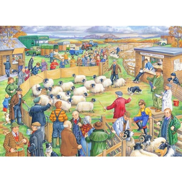 The House of Puzzles Sheep Sale Puzzel 250 Stukjes XL