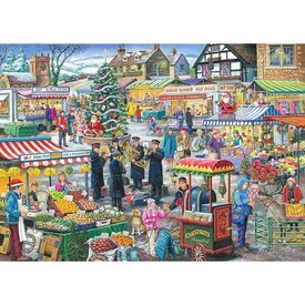 The House of Puzzles Nr.5 - Festliches Marktpuzzle 1000 Teile