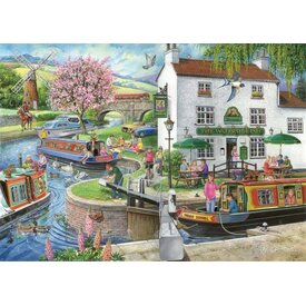 The House of Puzzles Nr.6 - Am Kanal Puzzle 1000 Teile Finde die Unterschiede