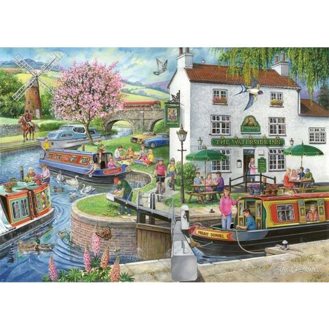 No.6 - By the Canal Puzzle 1000 Pieces Find the Differences