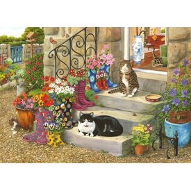 The House of Puzzles Kater 'n' Stiefel Puzzle 500 Teile XL