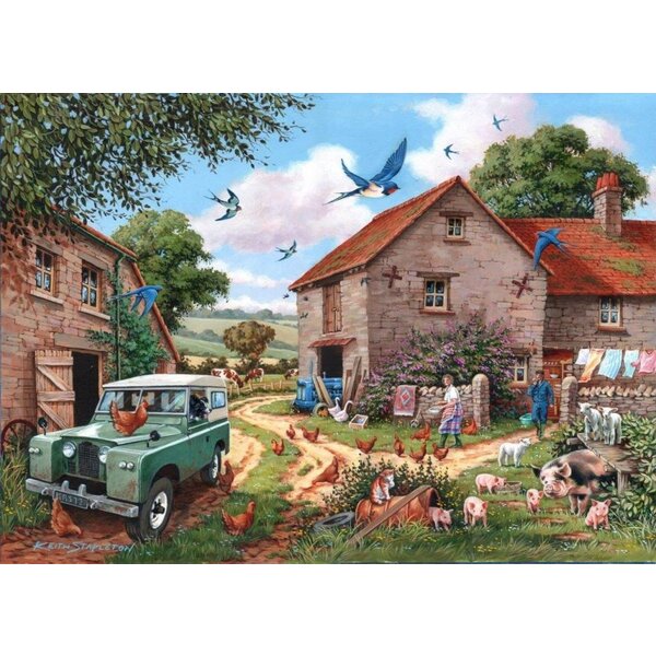 The House of Puzzles Farmer's Wife Puzzel 500 Stukjes XL