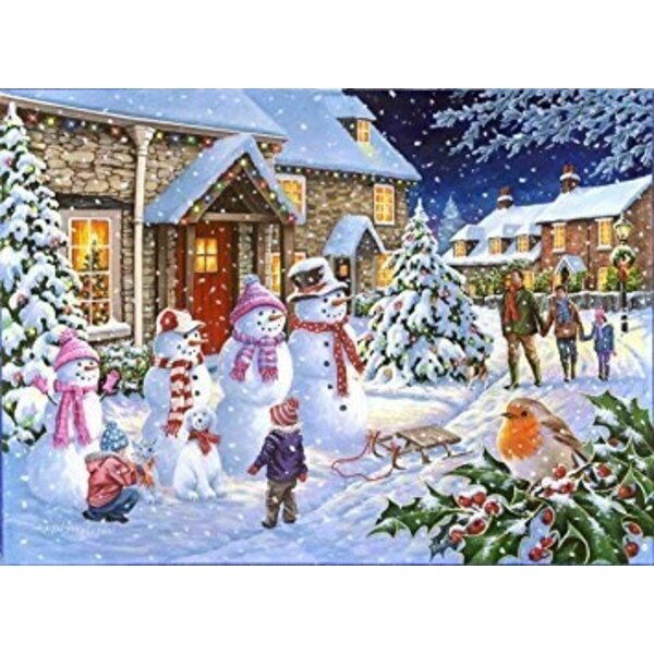 The House of Puzzles Snow Family Puzzle 1000 pieces