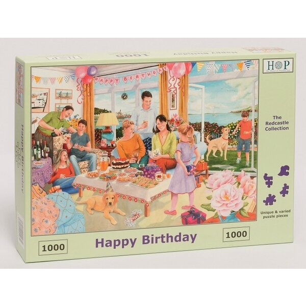 The House of Puzzles Happy Birthday Puzzel 1000 stukjes