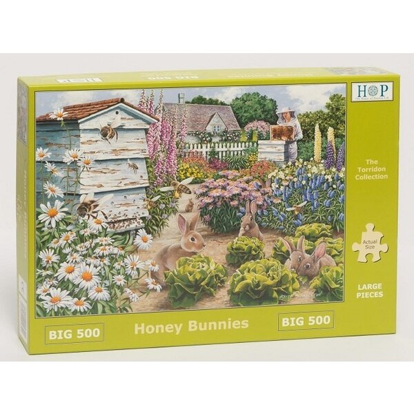 The House of Puzzles Honey Bunnies Puzzel 500 XL stukjes