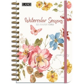 LANG Watercolor Seasons Agenda 2025