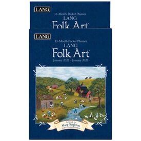 LANG Folk Art Pocket Agenda 2025
