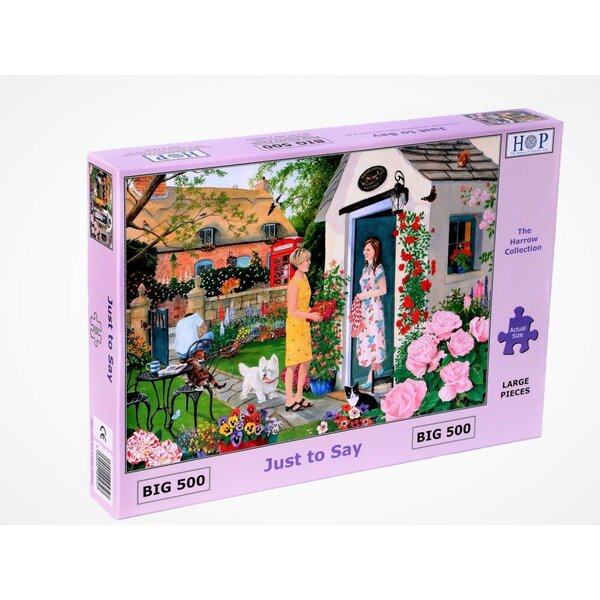 The House of Puzzles Just to Say Puzzle 500 XL Pieces