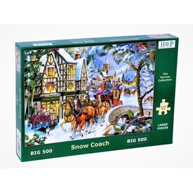The House of Puzzles Snow Coach Puzzel 500 XL Stukjes