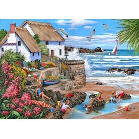The House of Puzzles Seaspray Cottages Puzzle 1000 Teile