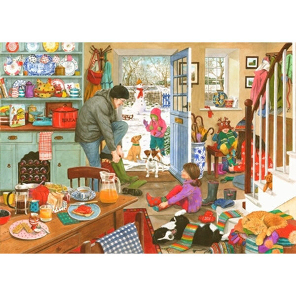 The House of Puzzles Woolly Hats and Wellies Puzzel 1000 Stukjes