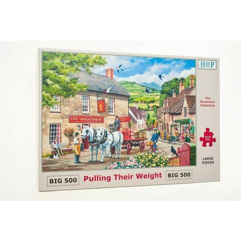 Pulling Their Weight Puzzle 500 XL Pieces