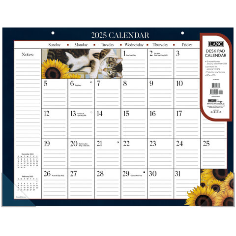 American Cat Deskpad Kalender 2025