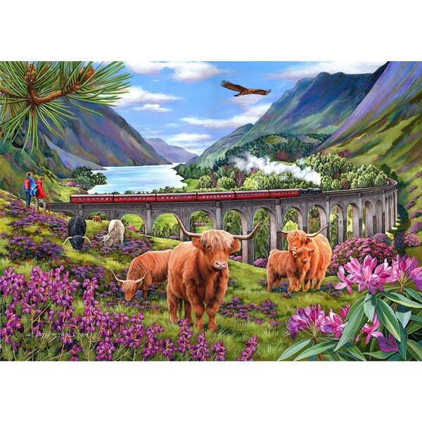 The House of Puzzles Glenfinnan Ladies Puzzle 500 XL Pieces