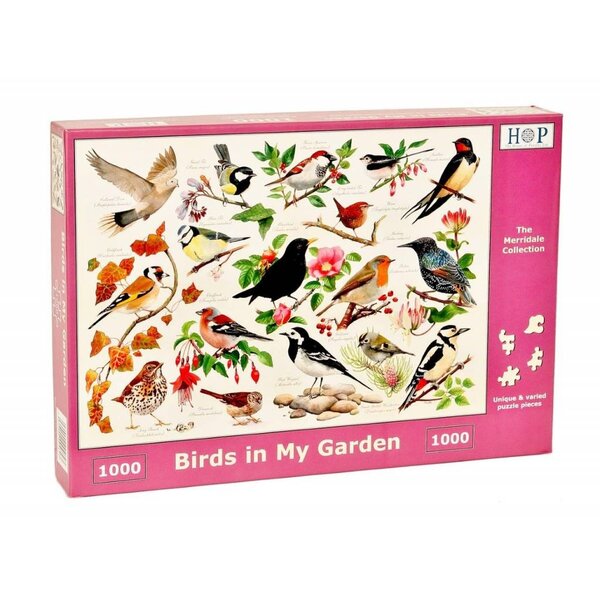 The House of Puzzles Birds in My Garden Puzzel 1000 stukjes
