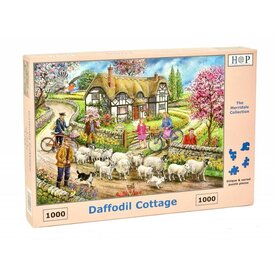The House of Puzzles Daffodil Cottage Puzzel 1000 stukjes
