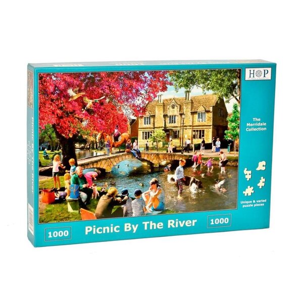 The House of Puzzles Picnic by the River Puzzel 1000 stukjes