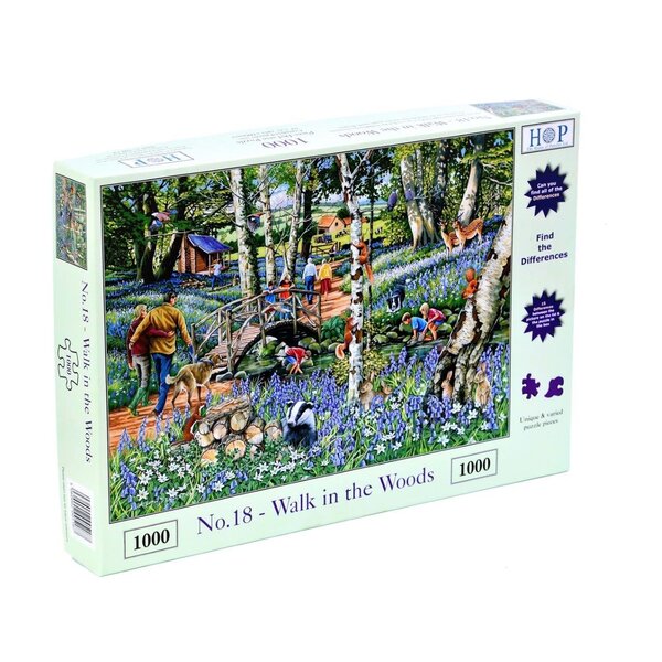 The House of Puzzles No.18 - Walk in the Woods Puzzel 1000 Stukjes