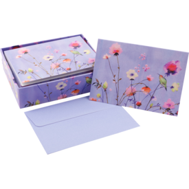 Peter Pauper Lavendel Wildblumen Notizkarten 14 Stück