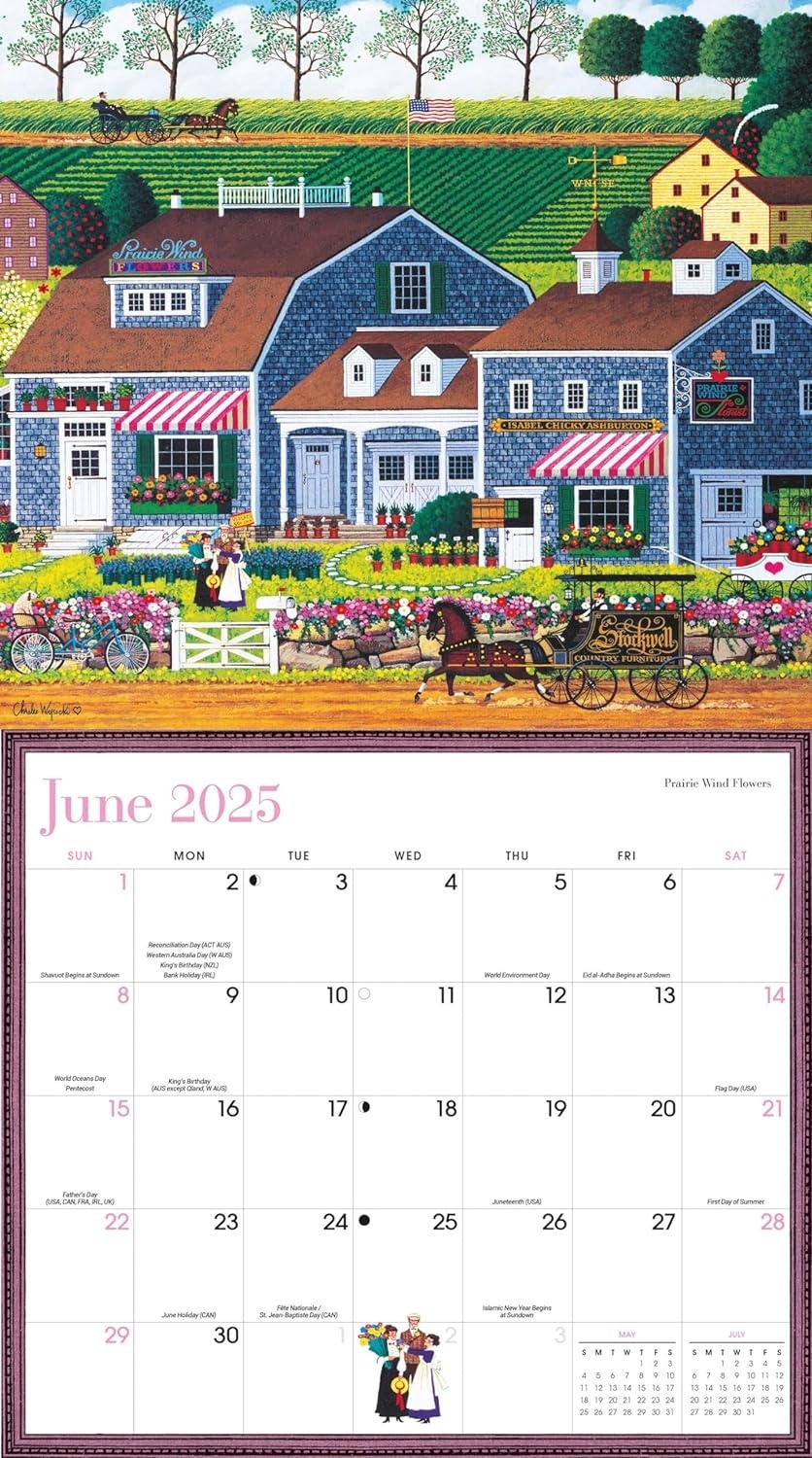 Charles Wysocki Kalender 2025 Kopen? Art Work van Charles Wysocki The