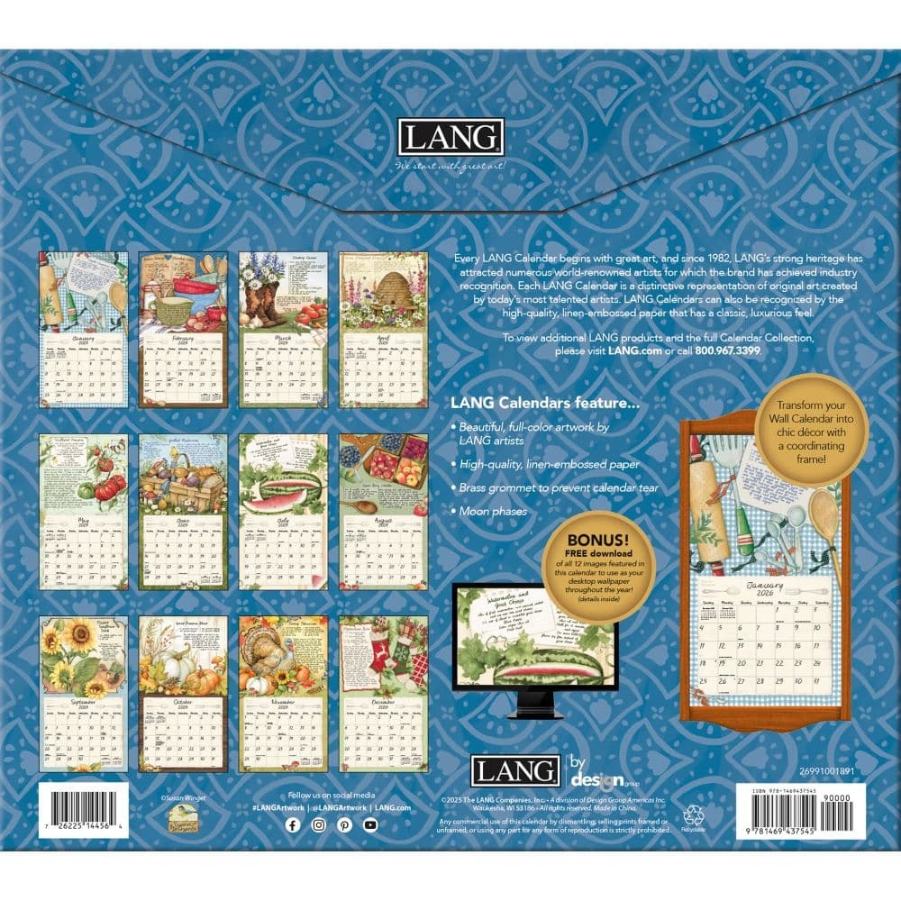 American Kitchen Kalender 2026 Kopen? Art Work van Susan Winget The