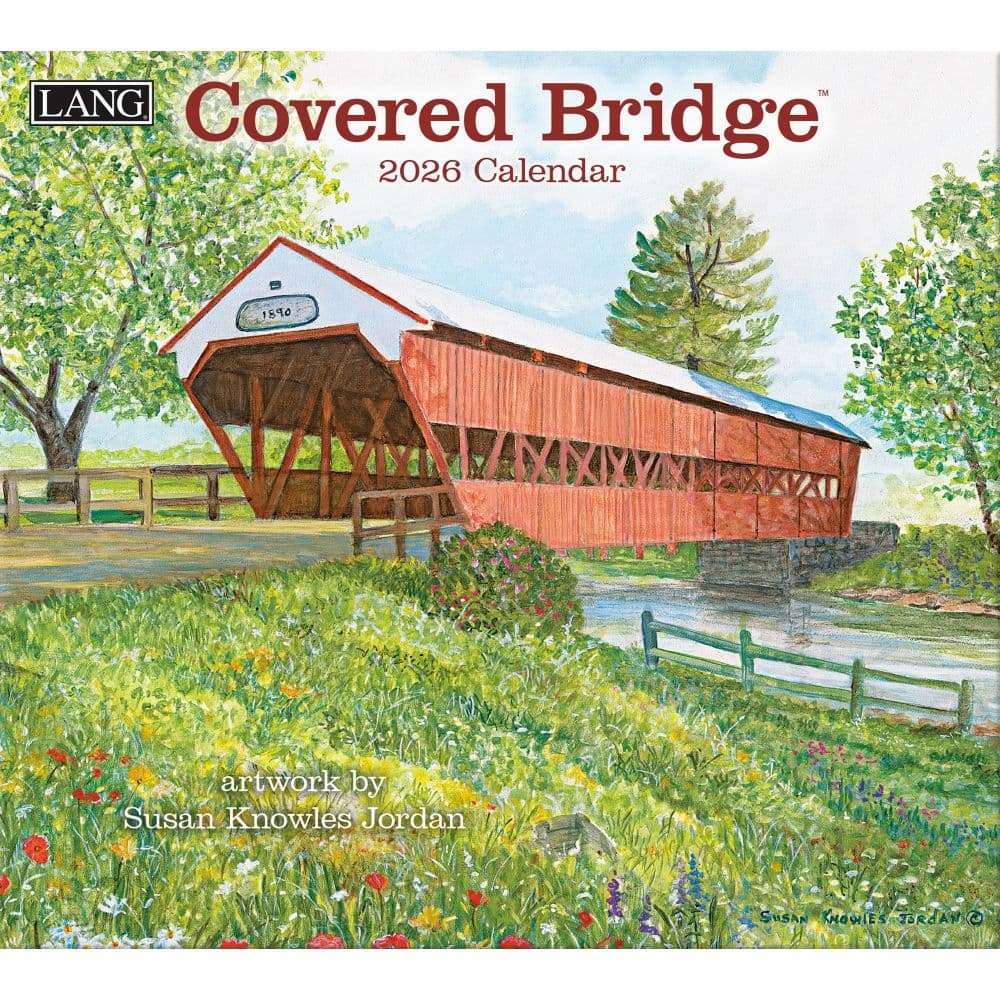 Covered Bridge Kalender 2026 Kopen? Art Work van Susan Knowles Jordan