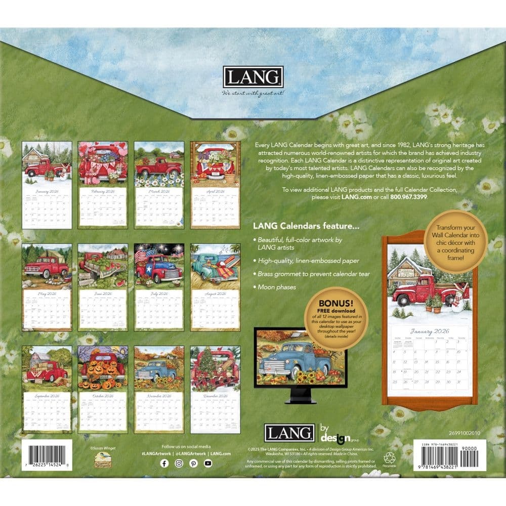 Truckin Along Kalender 2026 Kopen? Art Work van Susan Winget The Truckin Along Kalender 2026 Kopen? Art Work van Susan Winget The