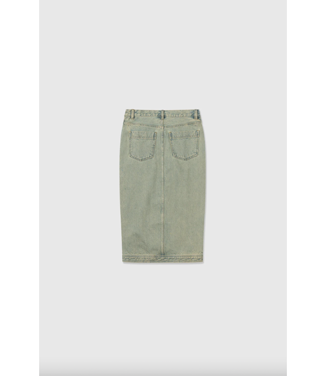 Drew Denim Skirt Vintage Beige