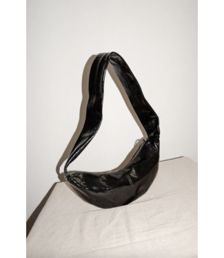 NONA Banana Bag XS Crushed Patent Black